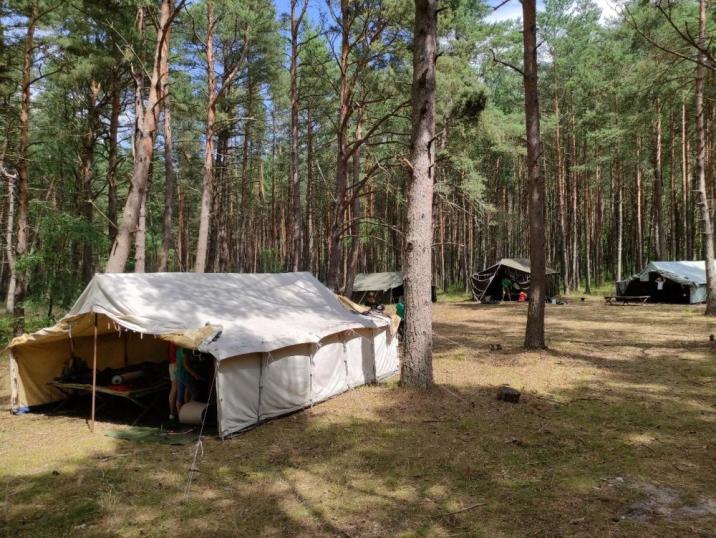 Obóz&#x20;harcerski&#x20;w&#x20;lesie